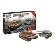 REVELL 05655 CONFLICT OF NATION SERIES TIGER I VS T34/85 1:72