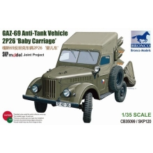 BRONCO 35099 1:35 GAZ 69 ANTI TANK VEHICLE 2P26 BABY CARRIAGE