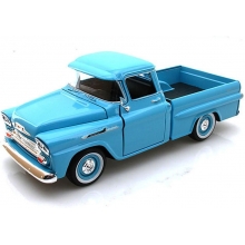 MOTORMAX 79311 1:24 1958 CHEVY APACHE FLEETSIDE PICKUP LIGHT BLUE OR WHITE OR BROWN OR ORANGE
