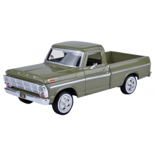 MOTORMAX 79315 1:24 1969 FORD F 100 PICKUP LIGHT EMERALD GREEN OR LIGHT BLUE OR METALLIC RED OR GREEN OR BLACK