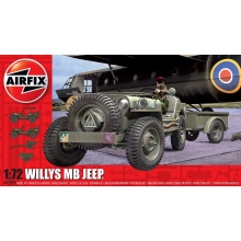 AIRFIX 02339 1:72 WILLYS JEEP TRAILER & 6PDR GUN