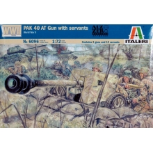 ITALERI 6096 WWII GERMAN CAON PAK40 AT W SOLDIERS 1:72