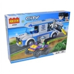 GIGATOYS 4151 COGO POLICE TRUCK AND QUAD BLOCK