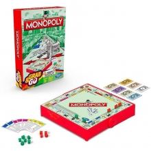 HASBRO B1004 GRAB AND GO GAMES MONOPOLY