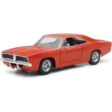 NEWRAY 71893A 1:25 1969 DODGE CHARGER RT ( ORANGE )