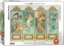 EUROGRAPHICS 6000-0824 ALPHONSE MARIA MUCHA FOUR SEASONS PUZZLE 1000 PIEZAS