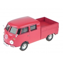 MOTORMAX 79343 1:24 VOLKSWAGEN TYPE 2 ( T1 ) DOUBLE CAB PINK OR CREAM LIGHT BLUE