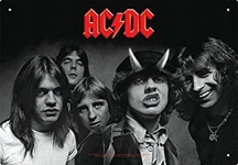 AQUARIUS 30144 AC DC HIGHWAY TO HELL TIN SIGN