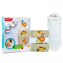 FISHER PRICE 14498 GIFT SET 4 PIEZAS 4 TOALLAS RECIEN NACIDO NI�O