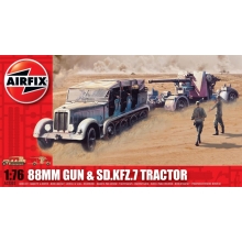 AIRFIX 02303 1:76 88 MM GUN AND TRACTOR