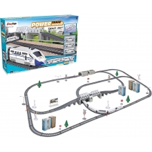 TRACK 2181 B O BULLET TRACK TRAIN WITH LIGHTS +1 SET BRIDGE ( LENGTH 914CM )