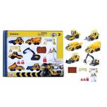 MAISTO 12376 FRESH METAL VOLVO CONSTRUCTION 3PULG 6 VEH 10 ACC PC SET