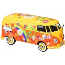 MOTORMAX 79575 1:24 VOLKSWAGEN TYPE 2 DELIVERY VAN FLOWER POWER ( T1 )