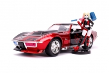 JADA 31196 1:24 1969 CORVETTE STINGRAY W HARLEY QUINN