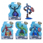 HASBRO E7377 AVENGERS BEND AND FLEX FIGURES SURTIDO