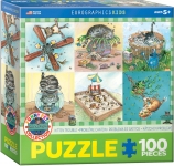 EUROGRAPHICS 6100-5483 KITTEN TROUBLE PUZZLE 100 PIEZAS