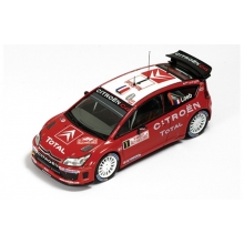 MAGAZINE RACIT2007 2007 CITROEN C4 WRC 1 S LOEB D ELENA RALLY MONTE CARLO RED WHITE