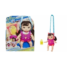 HASBRO E7175 BABY ALIVE LITLES CARRY N GO GIRL CABELLO NEGRO