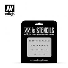 VALLEJO ST-AFV003 STENCILS NUMERALES RUSOS WWII