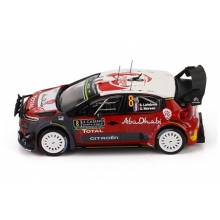 MAGAZINE RACITC3-8 2017 CITROENC3 WRC 8 S LEFEBVRE G MOREAU RALLYE DE MONTE CARLO RED WHITE