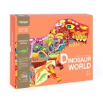 MIDEER MD3083 LARGE ANIMAL SHAPED PUZZLE DINOSAUR WORLD 280 PIEZAS