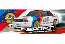 HPI 120103 RS4 SPORT 3 BMW M3 E30 WARSTEINER 1:10