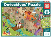 EDUCA 18894 PUZZLE 50 PIEZAS DETECTIVES PUZZLE BUSY TOWN