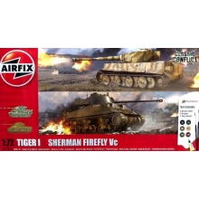 AIRFIX 50186 1:72 CLASSIC CONFLICT TIGER I & SHERMAN FIREFLY VC