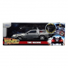 JADA 32911 1:24 BACK TO THE FUTURE PART I TIME MACHINE W LIGHT