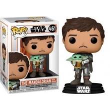 FUNKO 54525 POP STAR WARS MANDALORIAN MANDO HOLDING CHILD BABY YODA