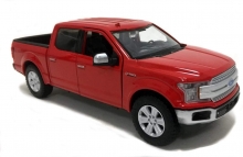 MOTORMAX 79363 1:27 2019 FORD F 150 LARIAT CREW CAB RACE RED OR OXFORD WHITE