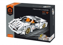 QIHUI 5812 TECH BRICKS PULL BACK CAR WHITE 437 PCS