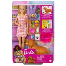MATTEL HCK75 BARBIE DOLL AND NEWBORN PET