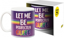 AQUARIUS 51529 PRIDE PERFECTLY QUEER 11OZ BOXED MUG