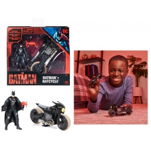 IMEX 6064738 DC BATMAN MOVIE BATMAN + BATCYCLE