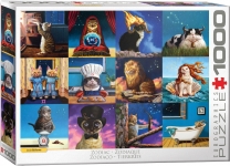 EUROGRAPHICS 6000-5769 ZODIAC CATS PUZZLE 1000 PIEZAS