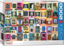 EUROGRAPHICS 8220-5634 MEDITERRANEAN WINDOWS 2000 PUZZLE 2000 PIEZAS