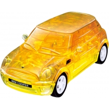 HAPPY 57075 1:32 MINI COOPER 3D PUZZLE 64PCS, CLEAR YELLOW