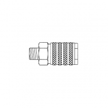 HARDER & STEENBECK 102034 QUICK COUPLING ND 7.2MM G 3/8 MALE THREAD