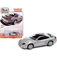 AUTOWORLD AWSP082 1:64 1993 DODGE STEALTH R T DARK SILVER , GREEN