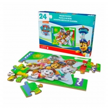 IMEX 6066932 PAW PATROL 3 PUZZLES MADERA 24 PIEZAS