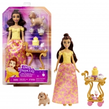 MATTEL HLW20 DISNEY PRINCESA MUECA BELLA SET DE TE