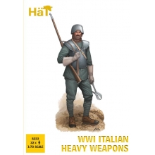 HAT 8222 1:72 WWI ITALIAN HEAVY WEAPONS SOLDIERS W GUNS