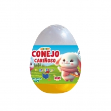 CANDY DIVHU017 HUEVO DE CHOCOLATE CONEJO CARI�OSO