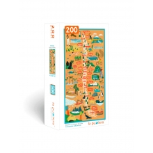 LAPUZZLERA C5CHLRC007 PUZZLE MAPA DE CHILE REGIONES Y CIUDADES 200 PIEZAS