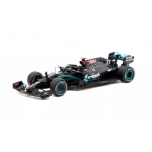TARMAC T64G-F036VB1 1:64 2020 MERCEDES BENZ AMG F1 W11 EQ PERFORMANCE 77 VALTTERI BOTTAS WINNER AUSTRIAN GRAND PRIX, BLACK SILVER FORMULA 1