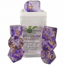 ROLE4 50415-7C SETS OF 7 DICE DIFFUSION WITH ARCH D4 MAJESTY