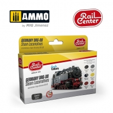 AMMO MIG JIMENEZ AMMOR1005 AMMO RAIL CENTER LOCOMOTORAS A VAPOR ALEMANIA DRGDB EPOCA II