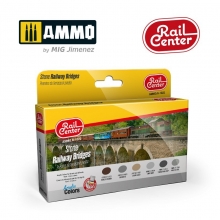 AMMO MIG JIMENEZ AMMOR1022 RAIL CENTER PUENTES DE FERROCARRIL DE PIEDRA