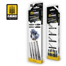AMMO MIG JIMENEZ AMIG7607 SET DE PINCELES PREMIUM PARA PINCEL SECO